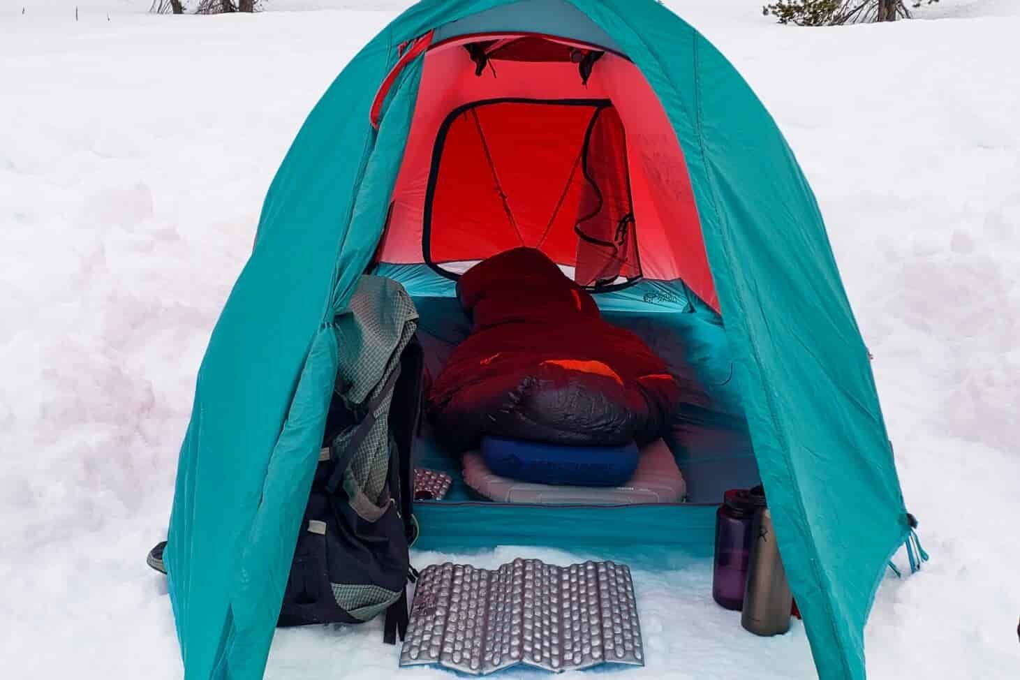 The-Mountain-Hardwear-Outpost-2-4-season-tent-on-a-winter-camping-trip