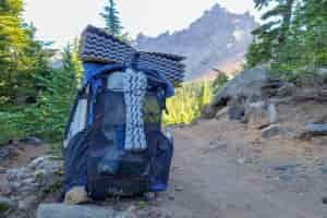 The ULA Circuit backpack with Three Fingered Jack in the background