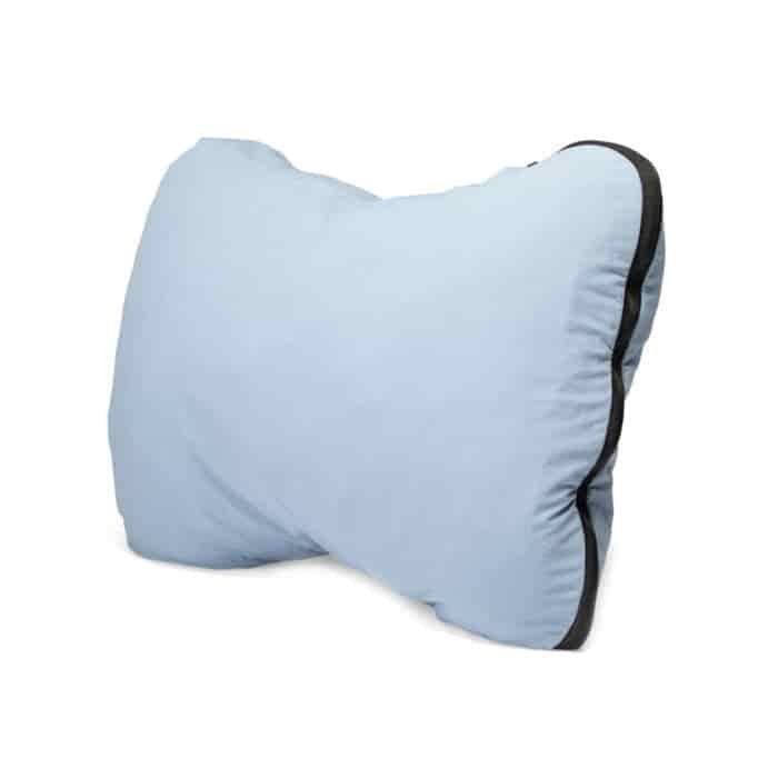 Light blue backpacking pillow