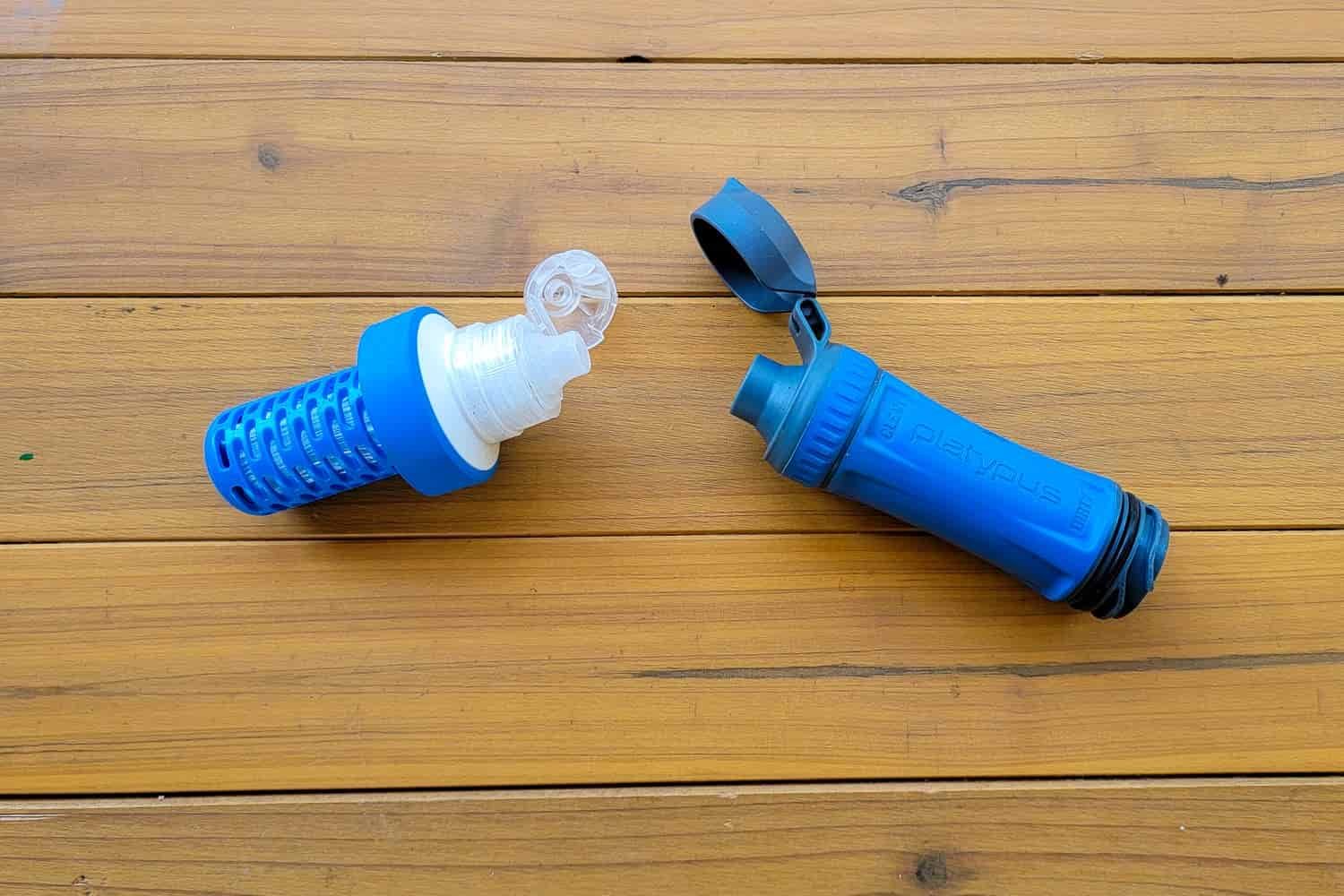 two unattached microfilters on a table 