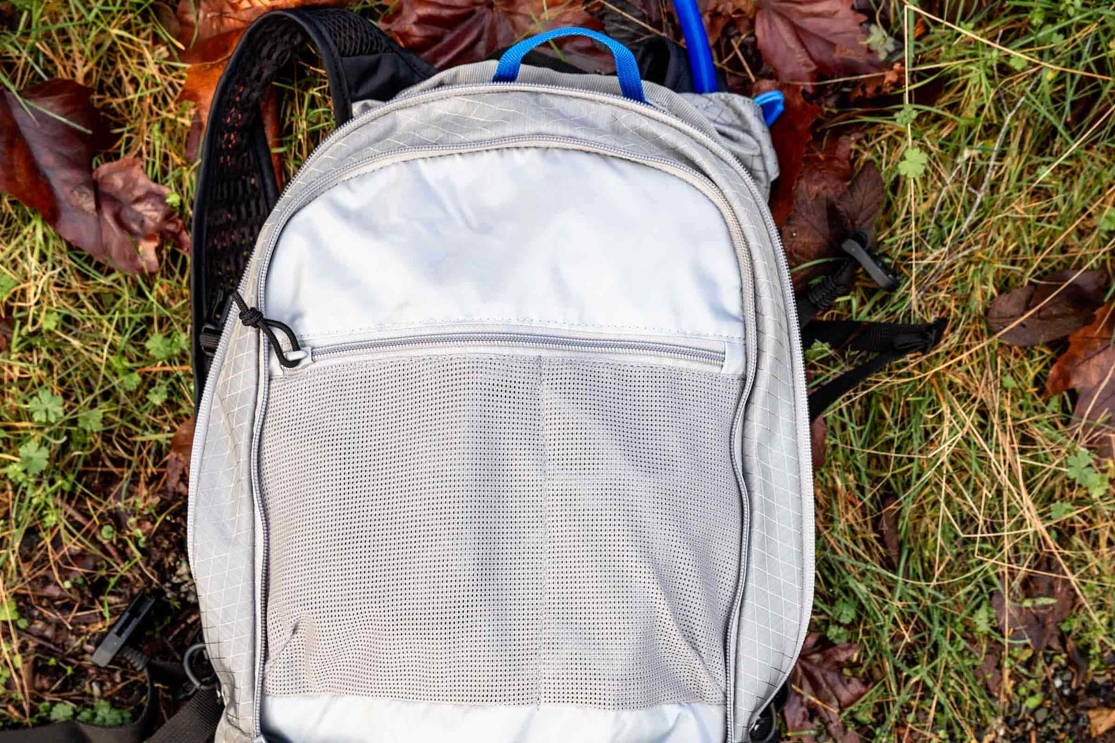 Details of CamelBak H.A.W.G. Pro 20 100oz - one of the internal compartments with a mesh zipper and additional storage organization