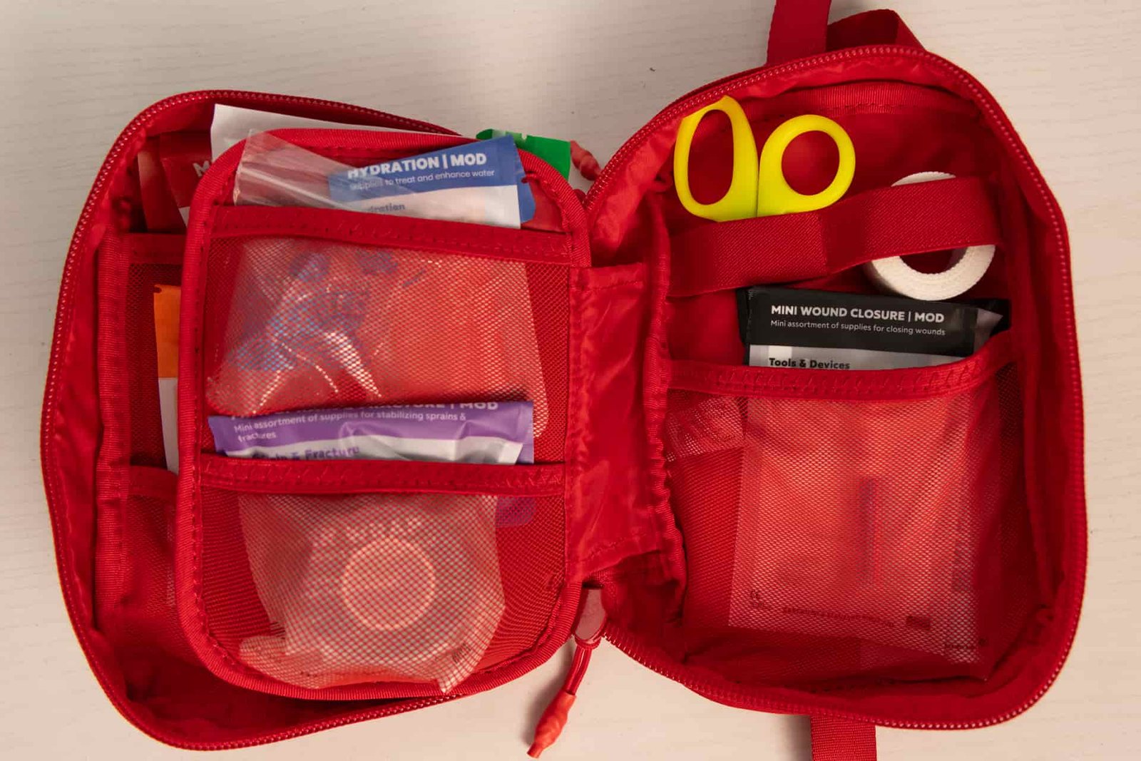 Organization inside The My Medic MyFAK mini.