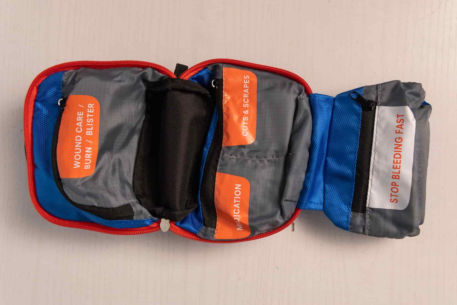 First aid supplies in the Adventure Medical Kits Hiker.