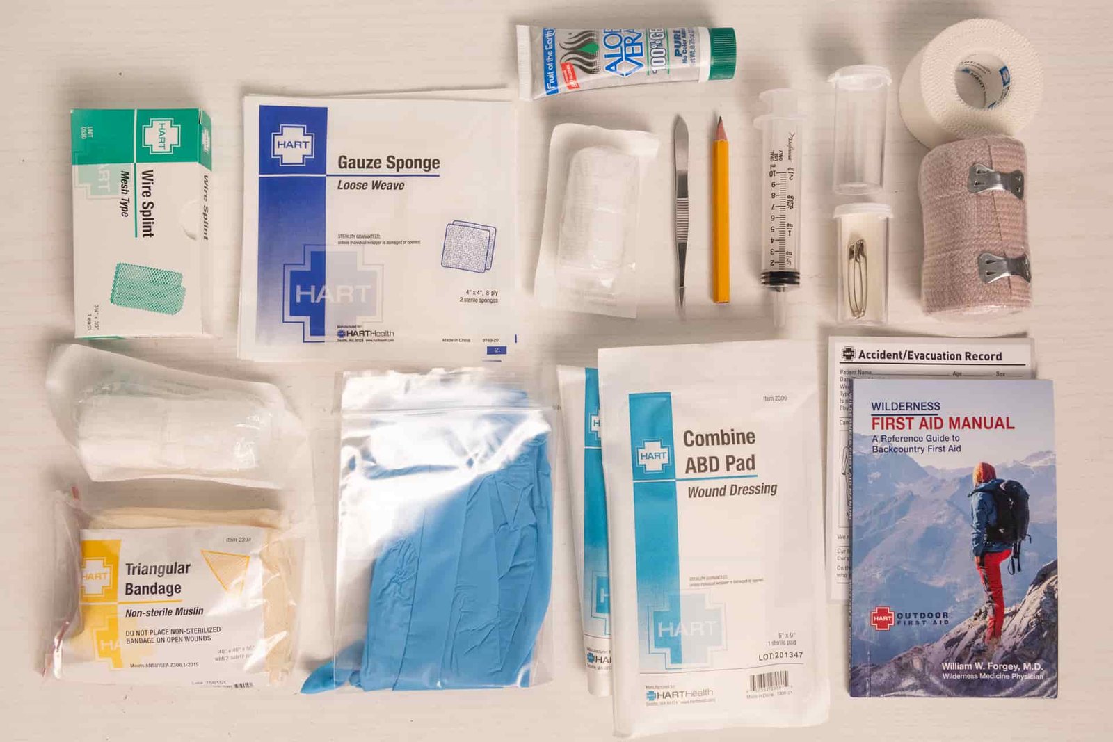 Some HART Extended first aid supplies.
