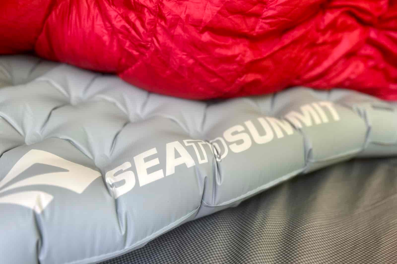 a close up of a sea to summit sleeping pad