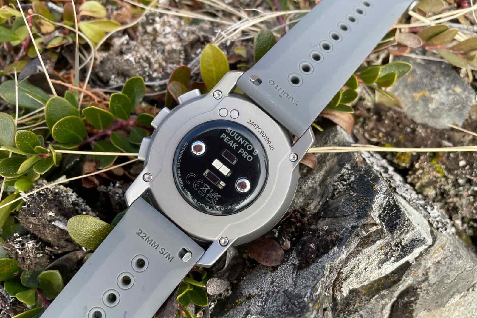 A closeup of the underside of a watch.