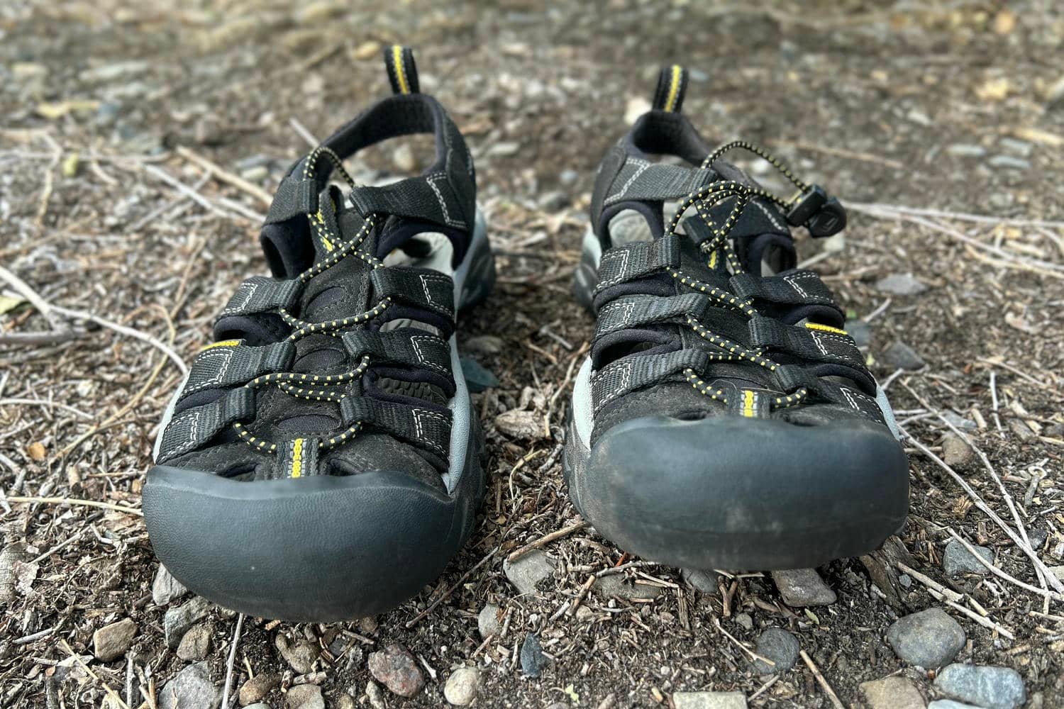 Close-up image of a pair of KEEN Newport H2 sandals.