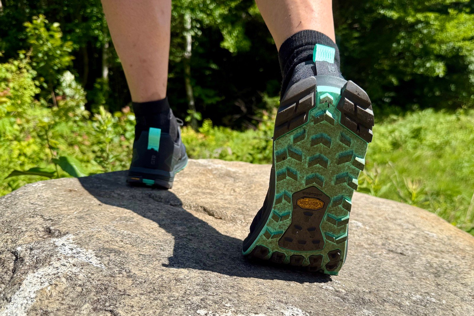 close up of the tread on the Altra Lone Peak 9+