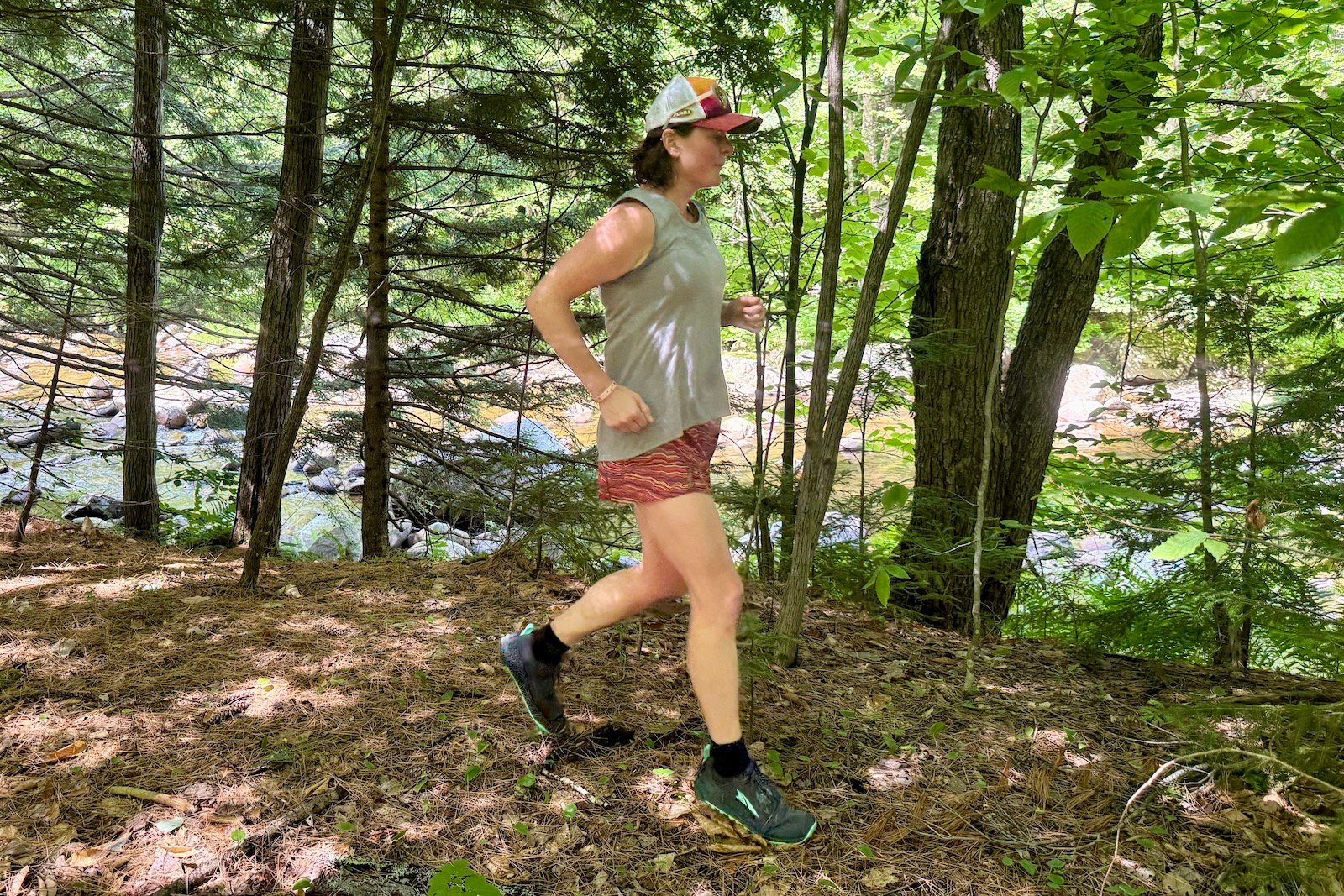 Runner wearing the Altra Lone Peak 9+