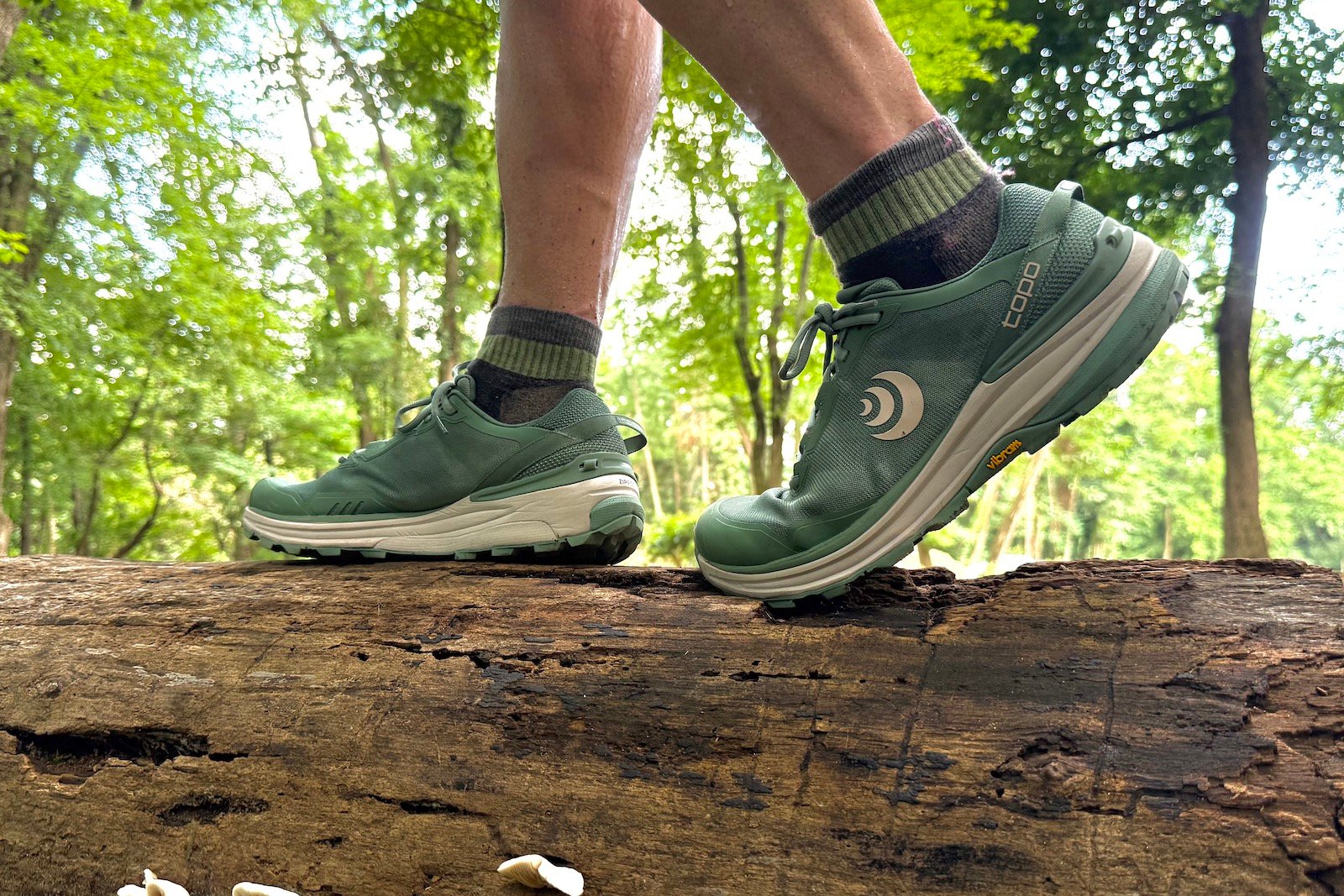 close up of the Topo Athletic Traverse